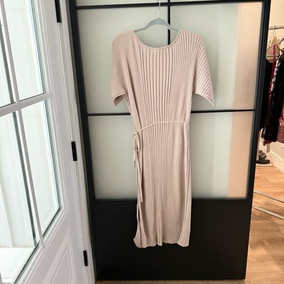 Oyun Studio Ribbed Knit Column Dress Size XS/S Pima Cotton Baby Alpaca Peru - Picture 6 of 16